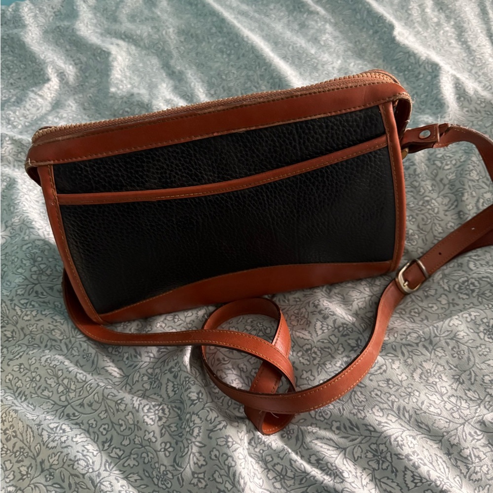 Dooney & Bourke Black and Brown Crossbody Bag